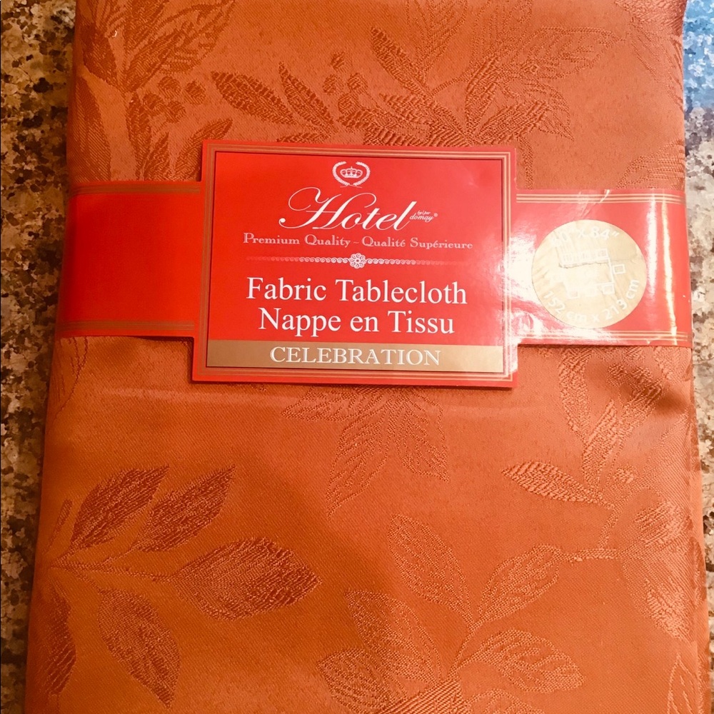 Fabric tablecloth